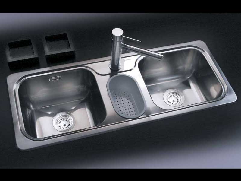 Pileta de cocina triple
