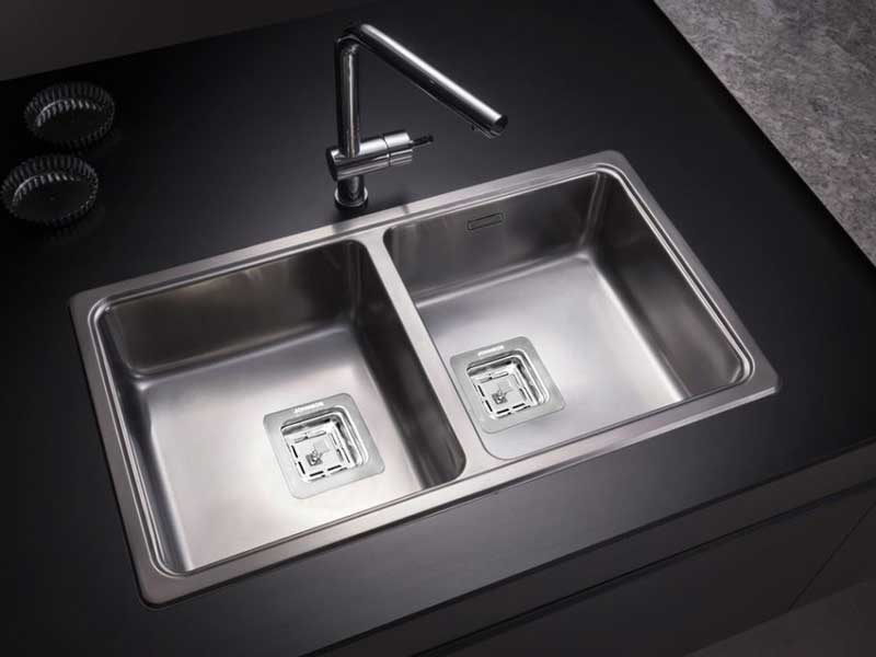 Pileta de cocina doble