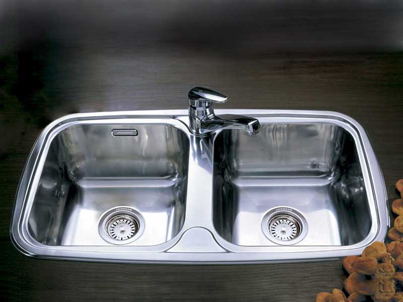 Pileta de cocina doble