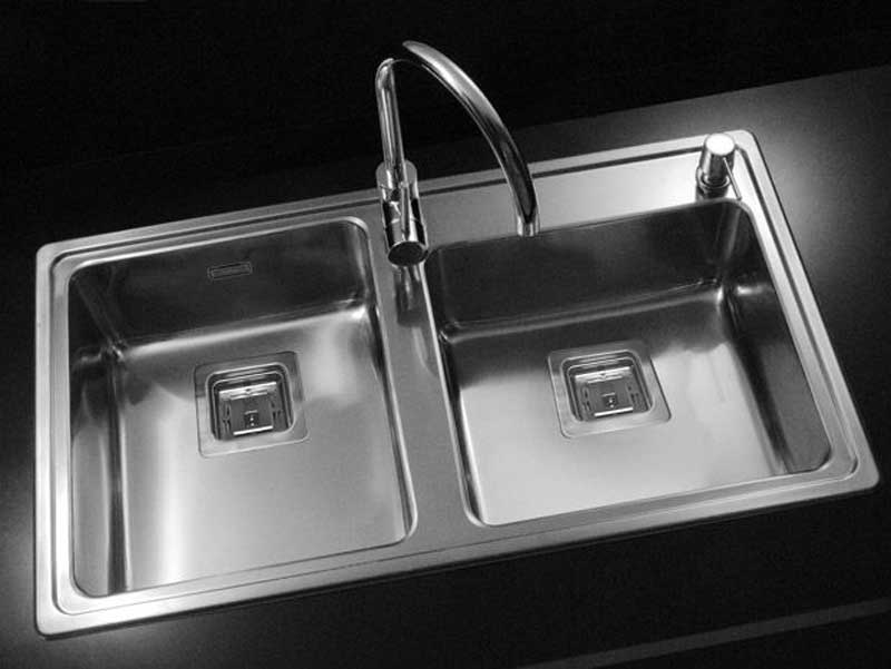 Pileta de cocina doble